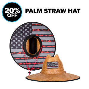 Palms Straw Hat: undefined