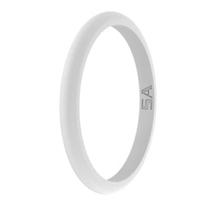 Silicone Ring | Thin Classic | White: undefined