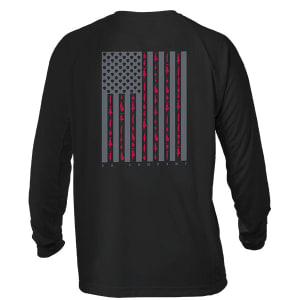 Performance Long Sleeve Shirt | Blackout Fins & Stripes: undefined