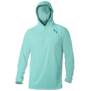 Hooded Performance Long Sleeve Shirt | Mint | SA Logo: undefined