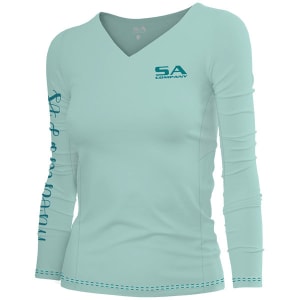 Women's Performance Long Sleeve Shirt | Mint | SA Logo: undefined