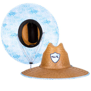 Palms Under Brim Straw Hat | Coral Reef: undefined