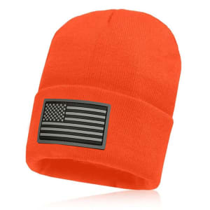 Classic Beanie | Orange Blackout American Flag: undefined