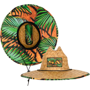 Under Brim Straw Hat | Tiger Palms 2.0: undefined