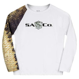 Kids Performance Long Sleeve Shirt | White | Bass: undefined