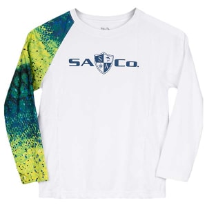 Kids Performance Long Sleeve Shirt | White | Mahi: undefined