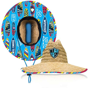 Kids Under Brim Straw Hat | Surfboards: undefined