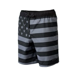 Kids Swim Trunks | Blackout American Flag: undefined