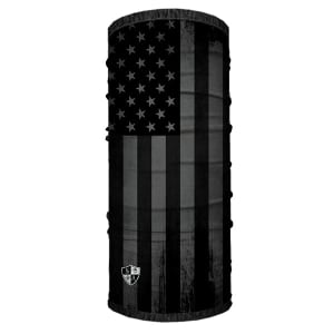 Kids Fleece Face Shields® | Blackout American Flag: undefined