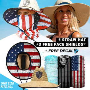 STRAW HAT PACK: 1 HAT & 3 FACE SHIELDS ® | PICK YOUR PACK: undefined