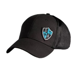 Stretch Fit Hat | Blk/Blk | SA Blue Shield: undefined