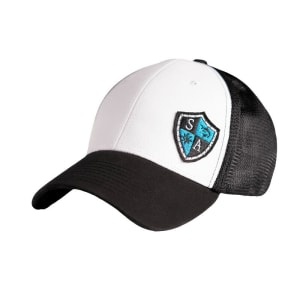 FlexFit Hat | Wht/Blk | SA Blue Shield: undefined