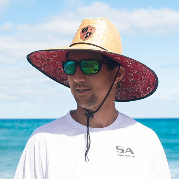 Red beach hat outlet